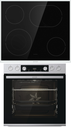 Bộ dụng cụ nấu ăn Gorenje BCS6737E06X + ECD643BX Gốm Lò nướng bằng điện
