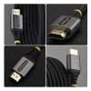 Cáp HDMI StarTech.com HDMI2-FLEX-4K60-2M HDMI Type A (Standard) màu đen, Bạc