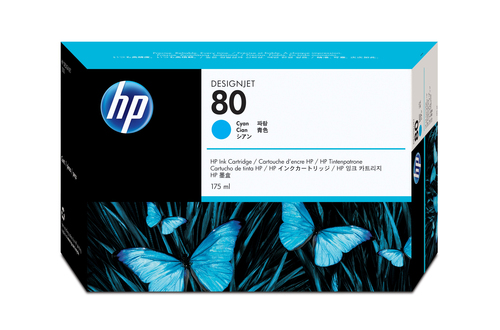 Đầu in HP Hộp mực in màu lục lam 80 175 ml dùng cho máy in DesignJet
