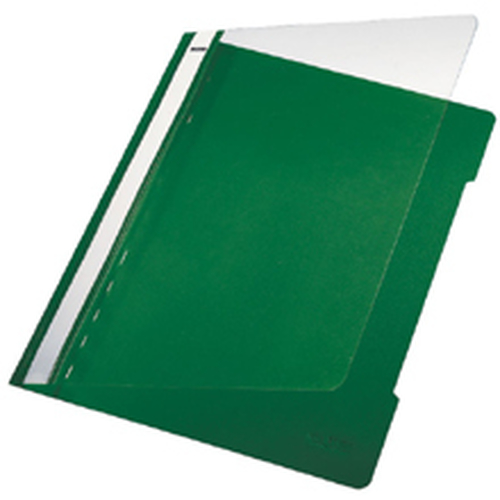 Bìa báo cáo Leitz Standard Plastic File A4 PVC Green (25) màu xanh lá cây