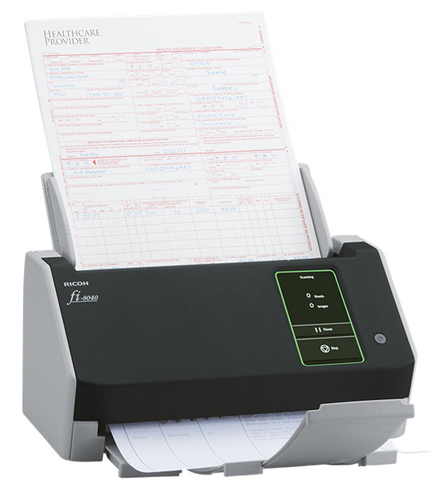Máy quét (Scanner) Ricoh FI-8040 tài liệu cấp giấy kiểu ADF + thủ công 600 x 600 DPI A4 màu đen, màu xám