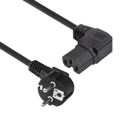 Dây cáp điện ACT AK5349 màu đen 1 m CEE7/7 IEC C15