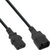 Dây cáp điện InLine B-16631 màu đen 1 m Khớp nối C14 Khớp nối C13