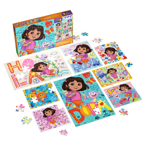 Games KPZ KPL Dora 8Puzzle inBox GML Trò chơi ghép hình 24 chiếc Phim hoạt hình