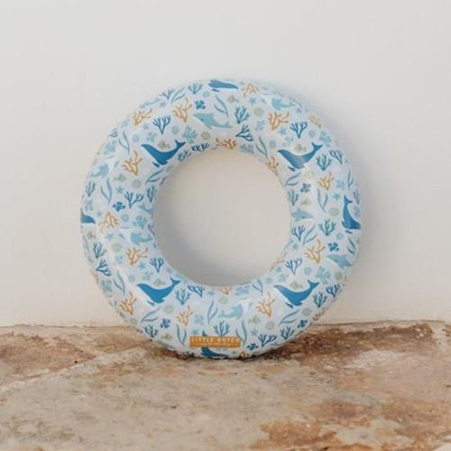 Ghế nằm nổi dùng cho hồ bơi & bãi biển Rubo Toys Ocean Dreams Blue màu xanh lơ Hoa văn Nhẫn lặn
