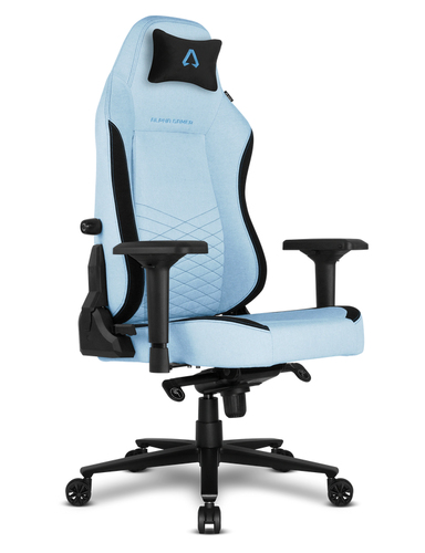 Ghế được lót Alpha Gamer Alegra V2 Ghế chơi game đa năng Mặt màu đen, màu xanh lơ