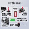 dfb5ac3129bba904964c2052d2c44d17d5515616.jpg Trạm docking ổ cứng Axagon ADSA-M2C11L USB 3.2 Gen 2 (3.1 Gen 2) Type-C màu đen