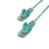 Dây cáp mạng StarTech.com N6PAT6AQS màu xanh Aqua 1,8 m Cat6 U/UTP (UTP) Tròn
