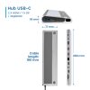 Dock & bộ mở rộng cổng laptop Ewent EW1150 Có dây USB 3.2 Gen 1 (3.1 Gen 1) Type-C Nhôm