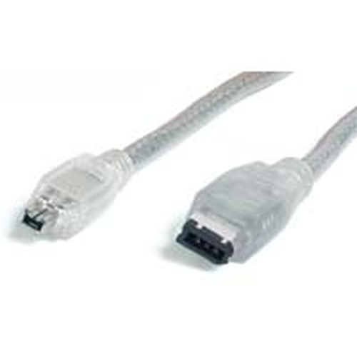 Cáp FireWire StarTech.com 6 ft. Transparent IEEE-1394 Firewire Cable 4-6 Pin 1,83 m Trong suốt