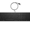 Bàn phím HP 175K WD KBD EMEA-INTL English Loc-Euro plug màu đen