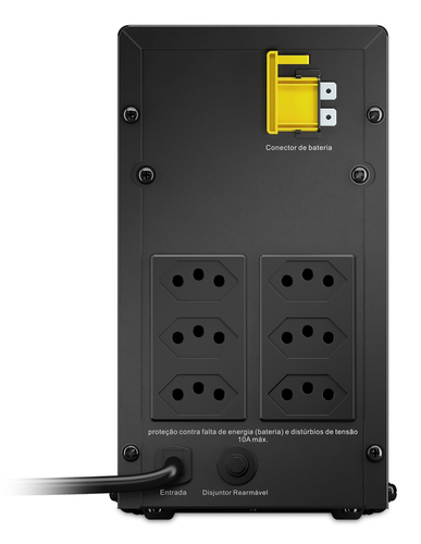 Bộ lưu điện (UPS) APC BVX1200BI-BR Line-Interactive 1,2 kVA 720 W 6 ổ cắm AC