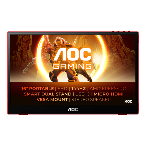 e8e637fb9bbbba3205ec6a44634142caf36d927b.jpg TV & Màn Hình Di Động AOC 16G3/69 portable TV/monitor 39,6 cm (15.6") 1920 x 1080 pixels