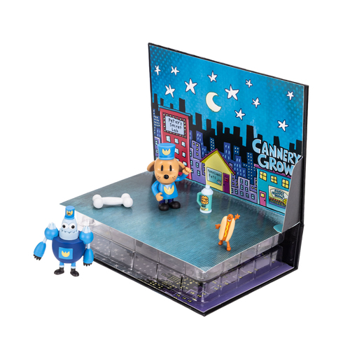 Đồ chơi theo bộ Dog Man Book Reveal & Figure Playset
