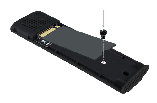 Hộp đựng ổ cứng TooQ TQE-2230B Hộp đựng ổ cứng Vỏ SSD màu đen M.2