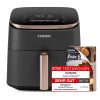 Nồi chiên Cosori Turbo Blaze Chef Edition Đơn 6 L Độc lập 1725 W Nồi chiên không dầu màu đen, Vàng hồng