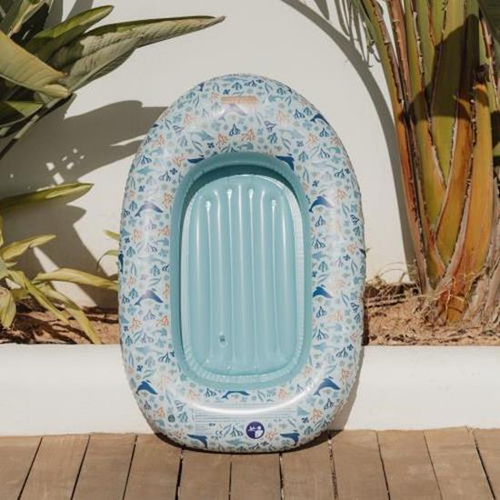 Phao bơi cho bé Rubo Toys Ocean Dreams Blue Inflatable Boat màu xanh lơ Thuyền cho bé