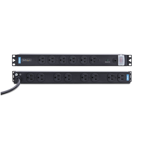 Đơn vị phân phối điện (PDU) StarTech.com 1415B8H-RACK-PDU-SP 14 ổ cắm AC 1U màu đen