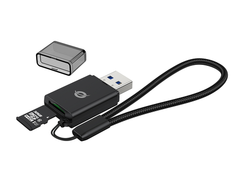 Đầu đọc thẻ Conceptronic BIAN07B USB 3.2 Gen 1 (3.1 Gen 1) Type-A màu đen