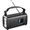 Radio Sandberg 421-38 Xách tay Analog & số màu đen