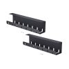 Bộ sắp xếp cáp StarTech.com S2MB-DESK-CABLE-TRAY dạng để bàn Khay cáp màu đen 2 chiếc