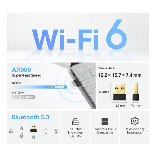 f012003ca2481c8d69814aab48f6286992eef68c.jpg Card mạng TP-Link Archer TX10UB Nano Bluetooth 600 Mbit/s
