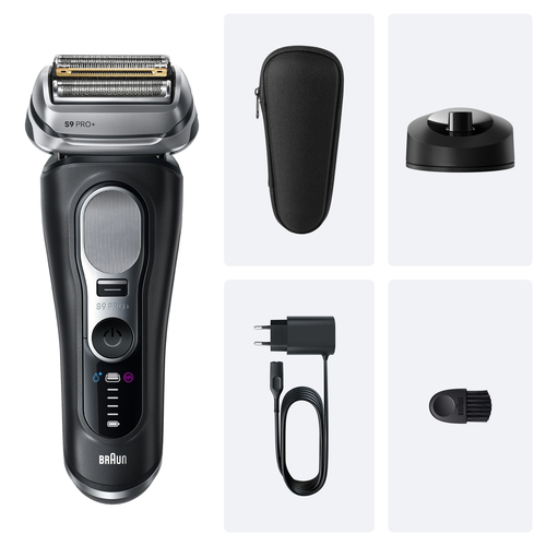 Máy cạo râu Braun Series 9 Pro+ 9610S Máy cạo râu lưỡi lá Bộ tỉa màu đen