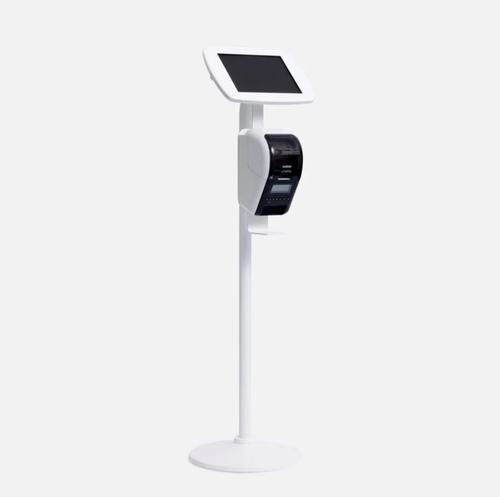 Chân đế chống trộm máy tính bảng Bouncepad Floorstanding with Brother Printer mount màu trắng 31,5 cm (12.4")