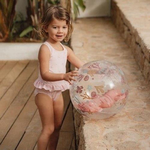 Bóng chơi trên biển Rubo Toys Seahorse Beach Ball 35 cm Vải spunlace màu hồng