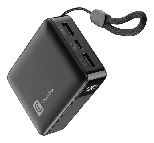 Sạc dự phòng Cellularline PBTELDISPL10000K 10000 mAh màu đen