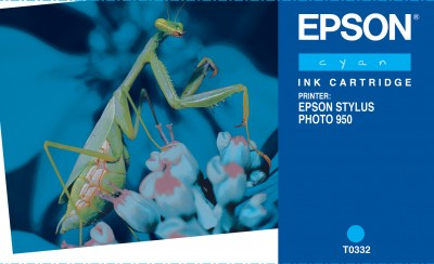Hộp mực in phun Epson Grasshopper Ink Cart Cyan 450sh f Stylus Photo 950 1 chiếc chính hãng màu lục lam (màu hồ thủy)