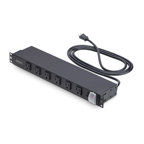 Đơn vị phân phối điện (PDU) StarTech.com 1215B8H-RACK-PDU-RA 12 ổ cắm AC 1U màu đen