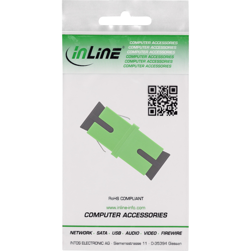 Bộ chuyển đổi cáp quang InLine 89992G SC 1 chiếc màu xanh lá cây