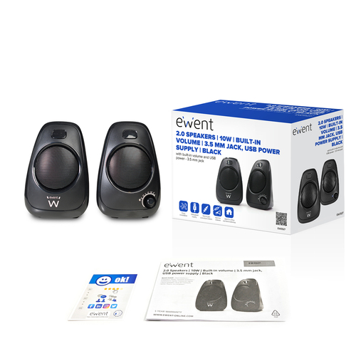 Loa Ewent EW3527 màu đen Có dây 6 W