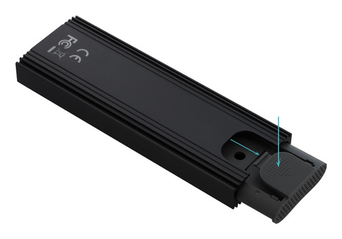 Hộp đựng ổ cứng TooQ TQE-2230B Hộp đựng ổ cứng Vỏ SSD màu đen M.2