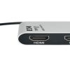 Bộ chuyển đổi cáp video Eaton U444-2H-DL 0,3 m USB Type-C HDMI Bạc