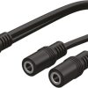 Cáp âm thanh Qixo QXJACK35MF02MK 0,22 m 3.5mm màu đen