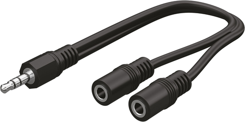f2eea691d6580aaa4b02b0c459797103e3eda0a9.jpg Cáp âm thanh Qixo QXJACK35MF02MK 0,22 m 3.5mm màu đen
