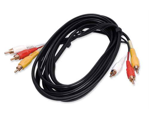Cáp video kết hợp StarTech.com 12 ft. 3-in-1 Composite Audio/Video Cable 3,66 m màu đen