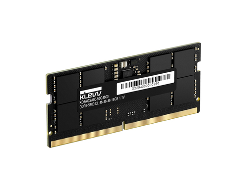 f4ec552ccca2ddbfbf2503da30ba38cadaced596.jpg RAM - Bộ nhớ trong Klevv SO-DIMM 16 GB 1 x 16 GB DDR5 5600 MT/s 262-pin SO-DIMM