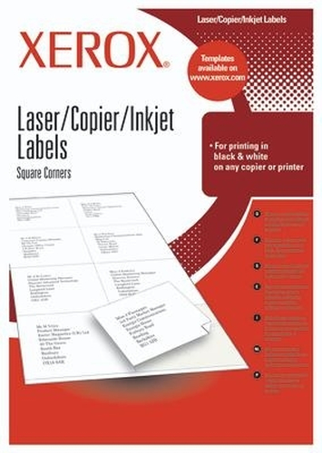f51471c1b52dd81cc10090962e38da29705b1a5b.jpg Nhãn tự dính Xerox Labels 21.2 x 38.1 mm A4 100 sheets màu trắng 65 chiếc