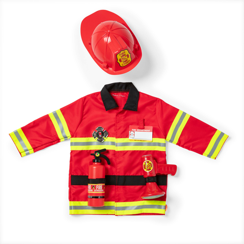 f66fd55c03b11ba9dc82147a9e42571f930d23c9.jpg Trang phục hóa trang Melissa & Doug Fire Chief Trẻ em Unisex Đồng phục
