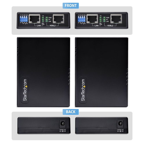f6d9391e976453172f4a12508bd4c2abe81cfa34.jpg Bộ kích sóng Wi-Fi StarTech.com VDSL-LAN-EXTENDER-EU Bộ phát & bộ nhận mạng màu đen 10, 100, 300 Mbit/s