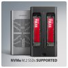 Trạm docking ổ cứng Axagon EEM2-20GD USB 3.2 Gen 2 (3.1 Gen 2) Type-C màu đen, màu xám