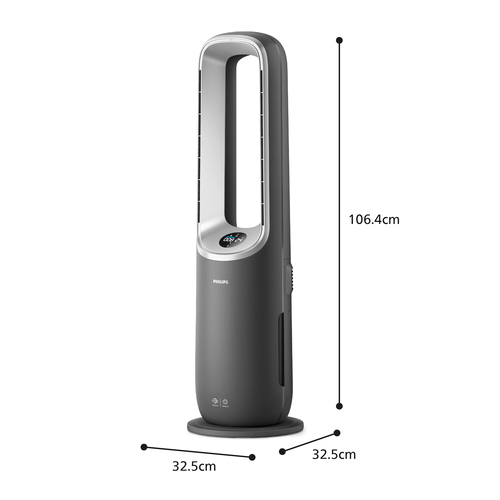 Máy lọc không khí Philips AMF870/65 32 m² 46 dB 2200 W màu ghi sẫm