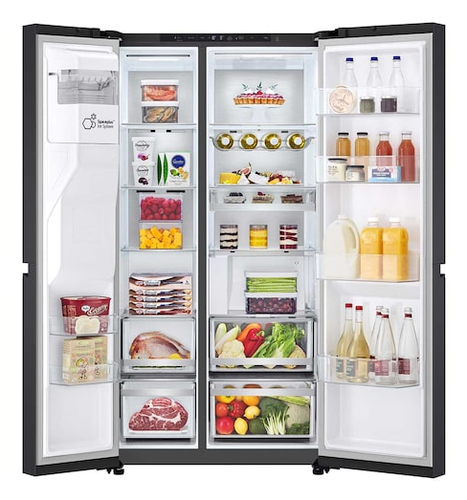 Tủ lạnh size by side LG GSLE90EVAC Đặt riêng 628 L màu đen
