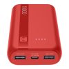 Sạc dự phòng Cellularline PBENTRYCOL10000R Lithium 10000 mAh màu đỏ