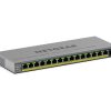 Switch mạng NETGEAR GS116EPP Quản lý L2/L3 Gigabit Ethernet (10/100/1000) Hỗ trợ Power over Ethernet (PoE) màu xám
