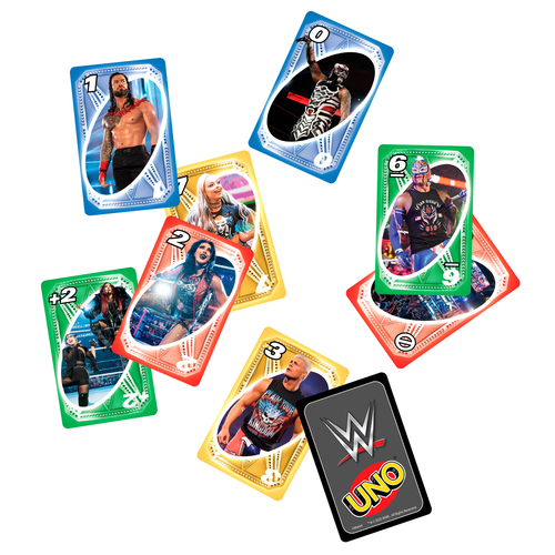Trò chơi cờ Mattel Games JKH98 UNO WWE Đánh bài Đánh hết