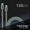 Cáp Cellularline USBDATAUBRC2C15G USB 1,5 m USB C 60 W màu xanh lá cây
